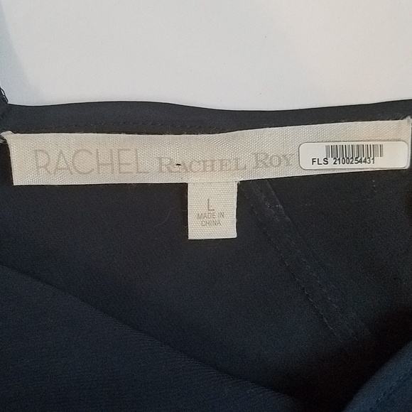 RACHEL ROY Navy Blue V-Neck Blouse - Picture 6 of 8